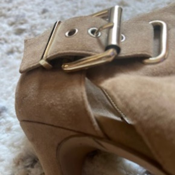 Nine West Leather Suede open toe high heels - Picture 3 of 8